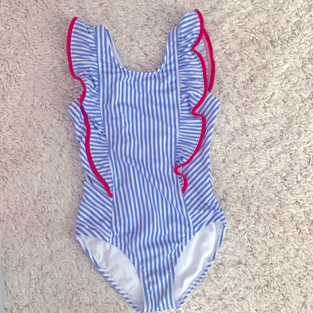 Girls Retro One Piece Swimsuit